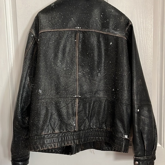 One of a Kind Louis Vuitton Leather Jacket Sz XL custom - Picture 6 of 7